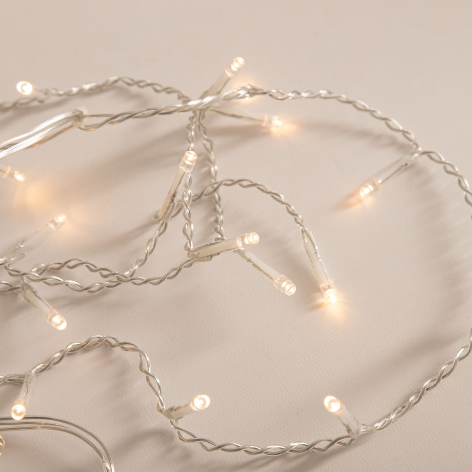 Girlanda LED zewnętrzna SOPLE, ciepły biały, 90 diod, 3 m