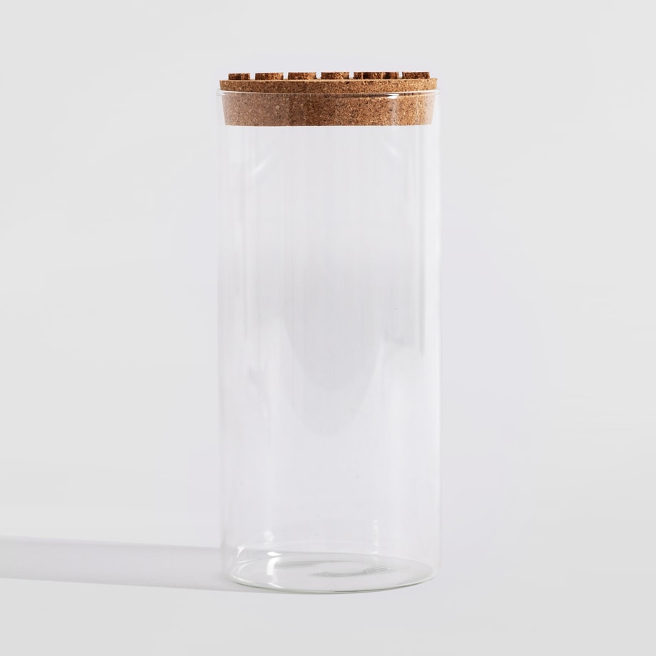 Pojemnik szklany z korkową pokrywką 1,5L