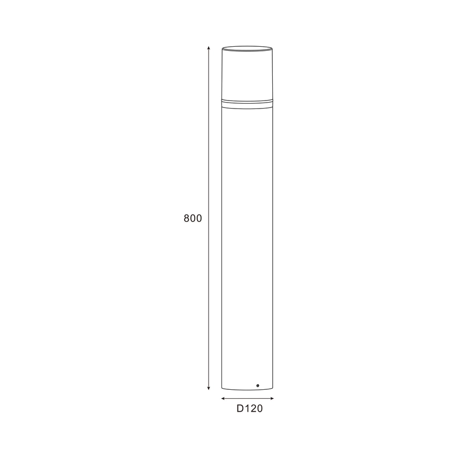 Lampa stojąca zewnętrzna SIENNA czarna