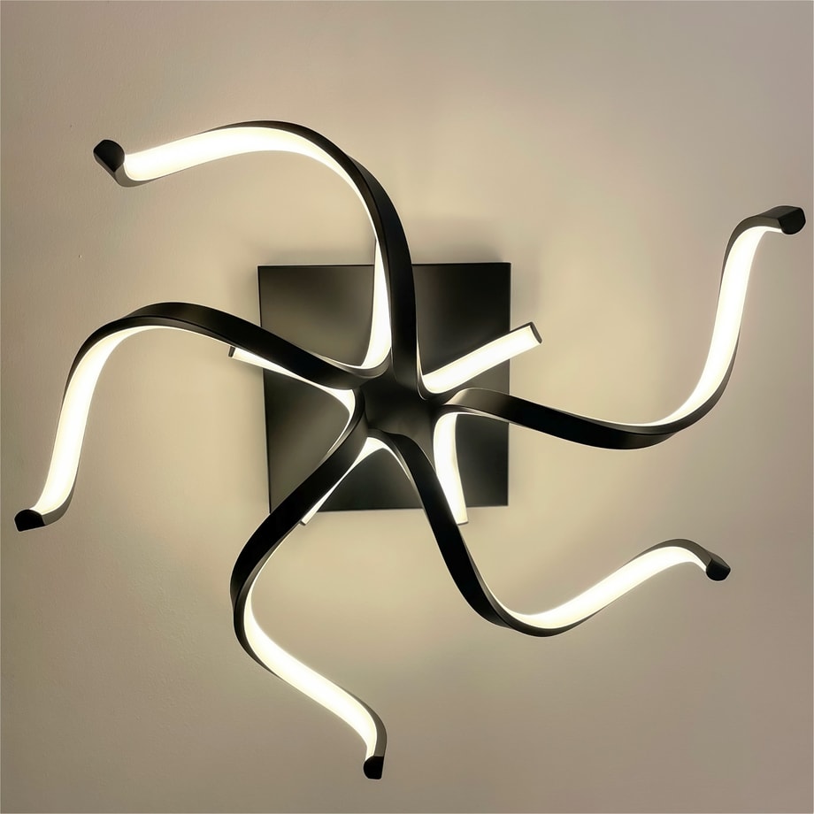 Lampa sufitowa LED STELO czarna