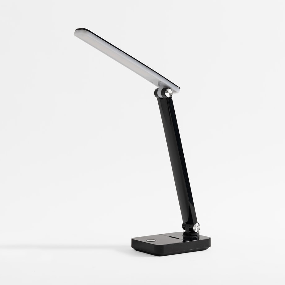 Lampa biurkowa LED 8W czarna ładowana na USB