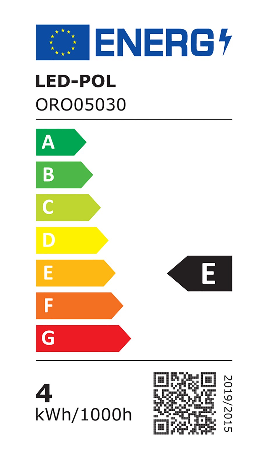 Żarówka LED G9 4W barwa ciepła ORO-G9-SEDI-4W-WW-II