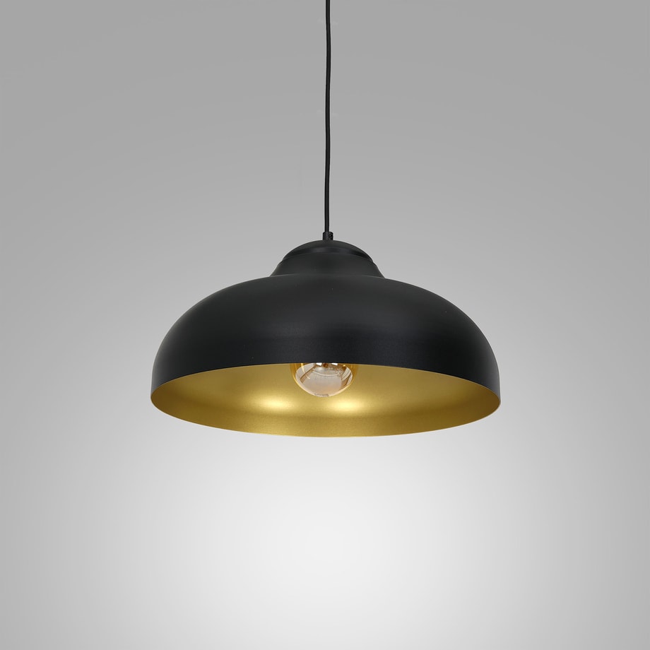 Lampa wisząca czarno-złota BASCA