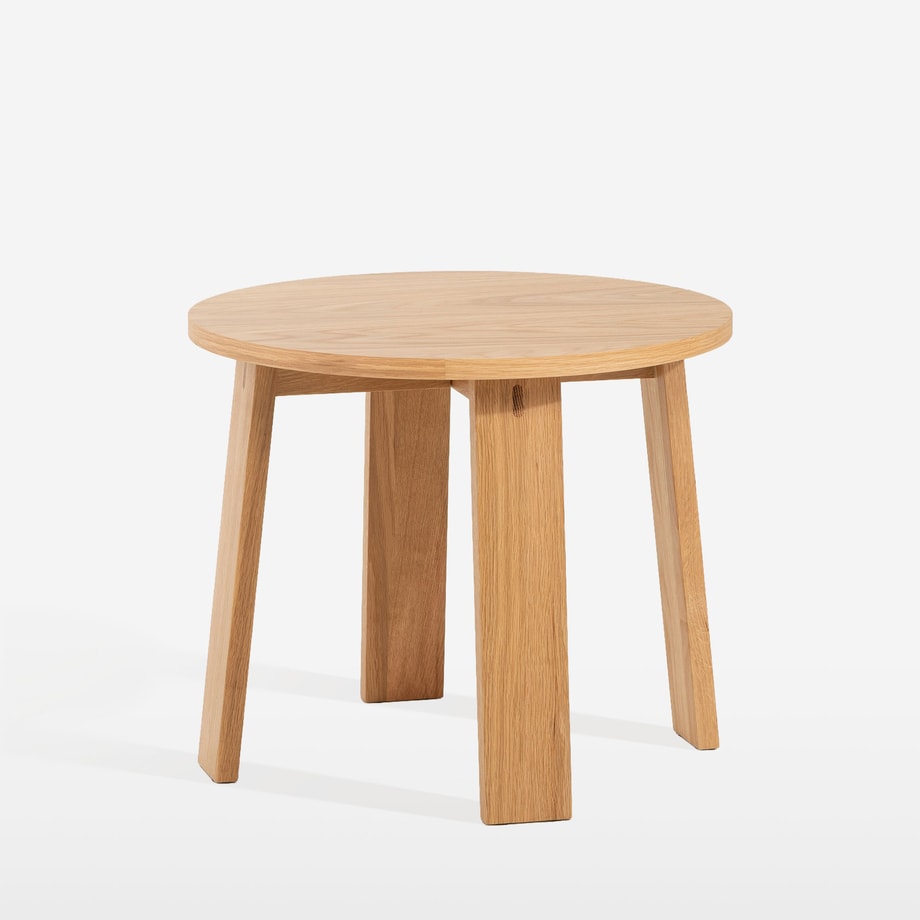 Okrągły stolik kawowy dąb naturalny, śr. 50 cm MIBLLO