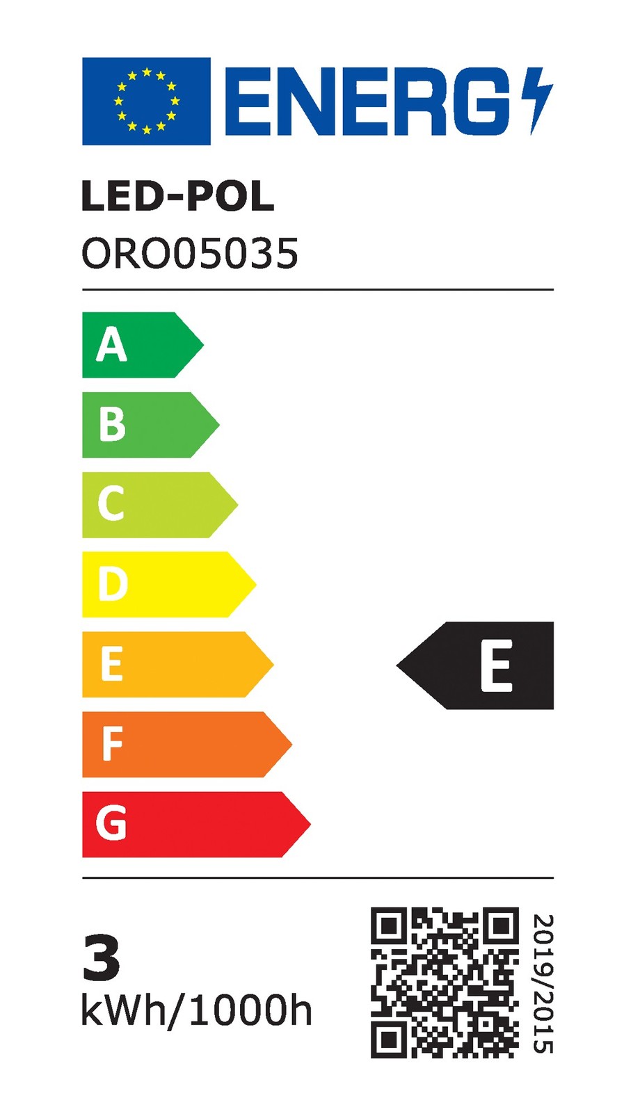 Żarówka LED G9 3W barwa zimna ORO-G9-OLI-3W-CW-II