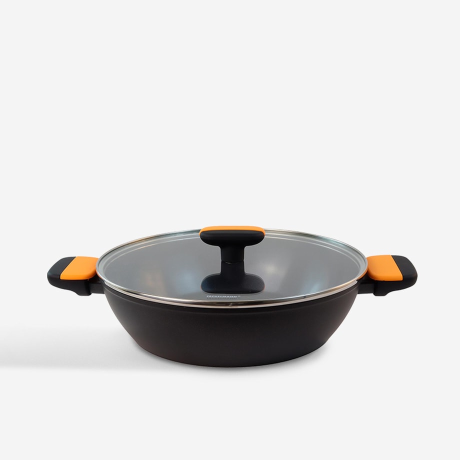Garnek z pokrywką 24 cm 2,4 l czarny SOFT COLLECTION