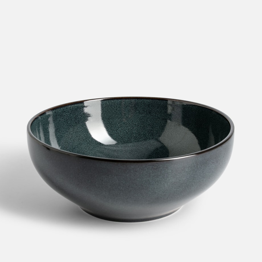 Miska ceramiczna niebieska 25 cm