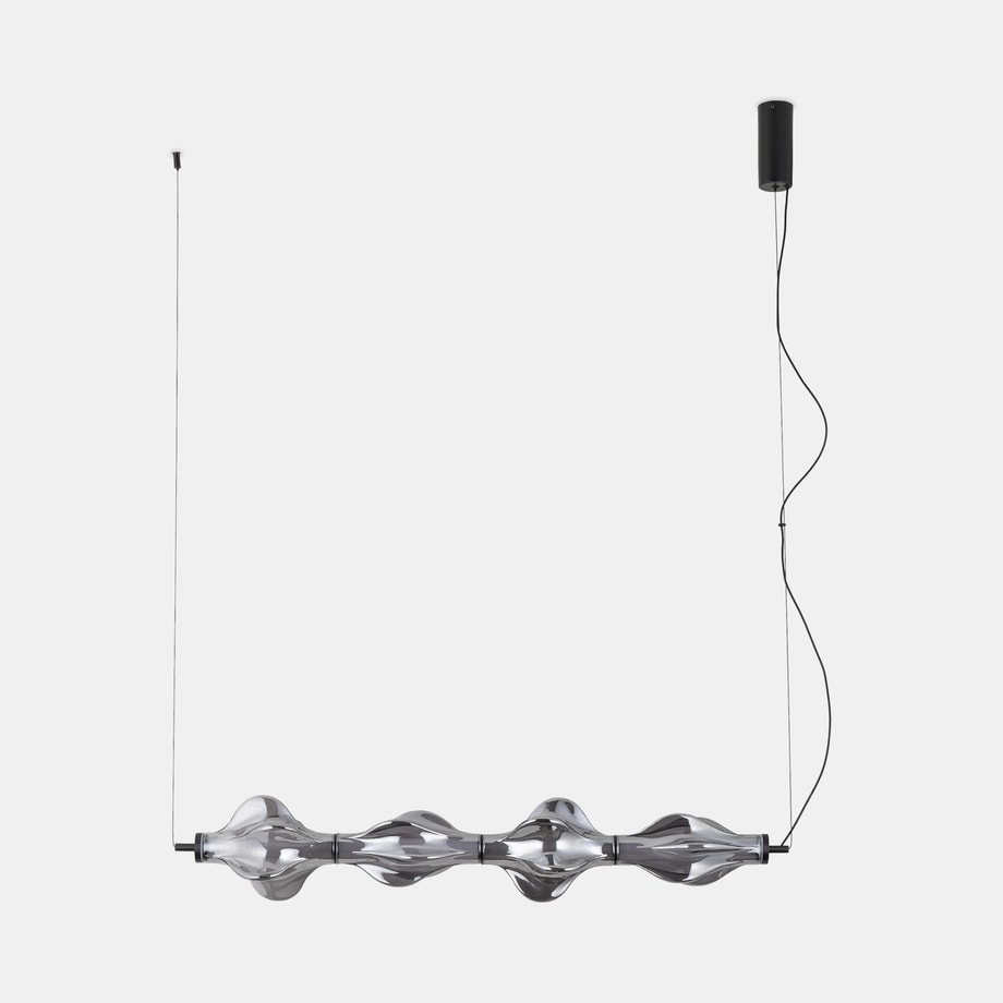 Lampa wisząca LED grafit ELVA 143,5 cm