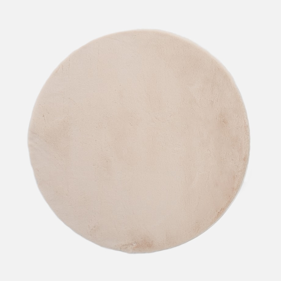 Dywan okrągły beż RABBII 100 cm