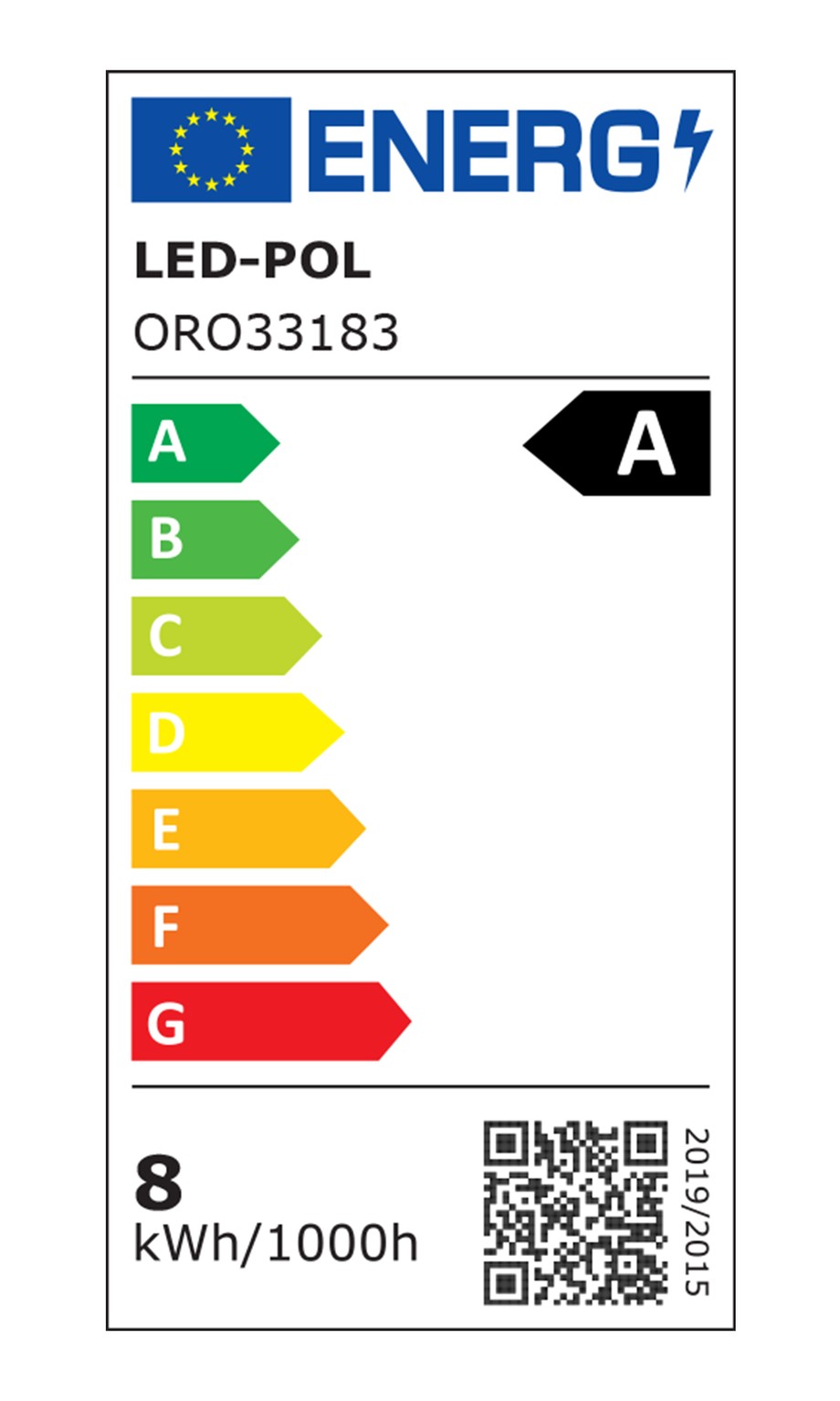Żarówka LED barwa neutralna ORO-ULTRA-FLT-E27-A60-7,2W-NW