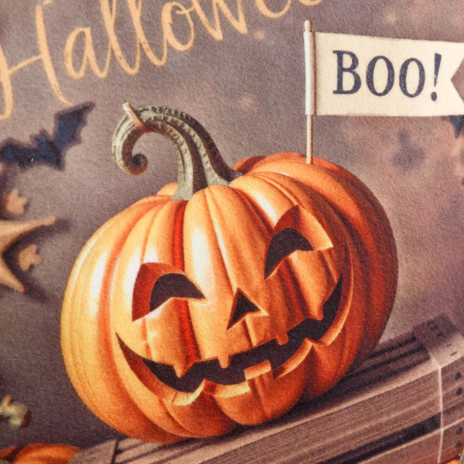Poduszka ozdobna, BOO! HAPPY HALLOWEEN, 40x40 cm