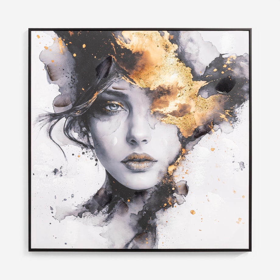 Obraz na płótnie KOBIETA 82x82 cm