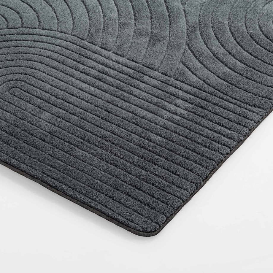 Dywan geometryczny 3D EMMA ciemnoszary, 160x230 cm