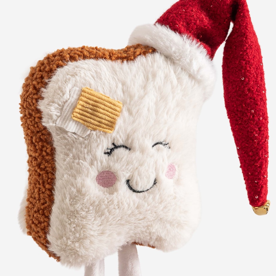 Świąteczna dekoracja TOST w czapce czerwony 31 cm