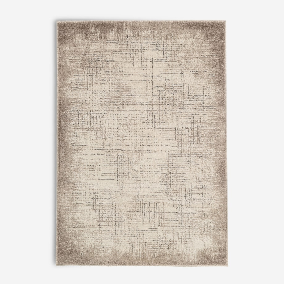 Dywan abstrakcyjny PASCAL, szaro-beżowy, 120x170 cm