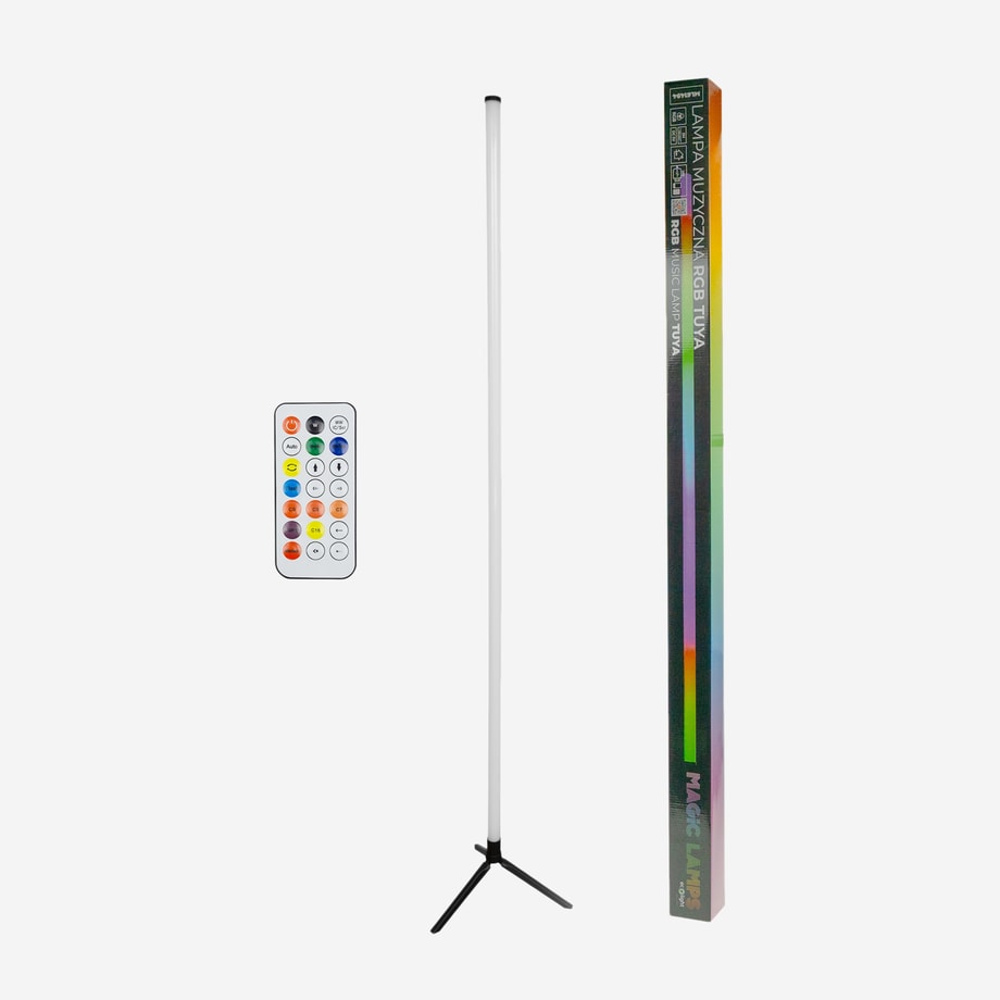 TUYA lampa podłogowa LED RGB 5V USB czarna