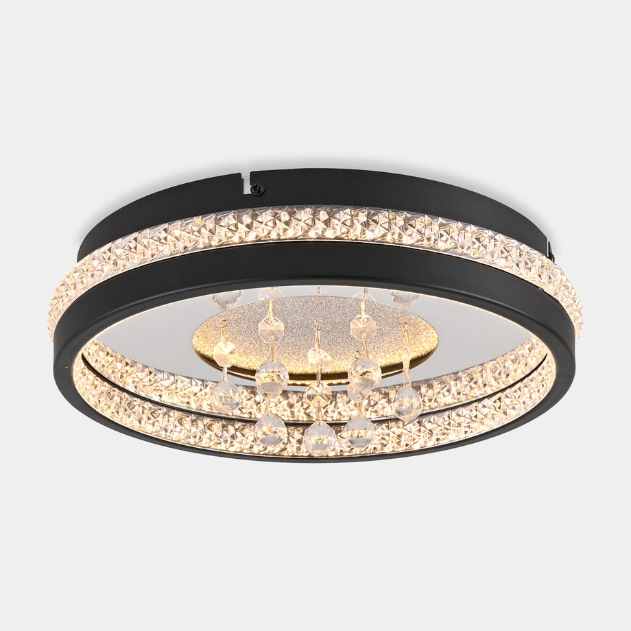 Lampa sufitowa LED czarna HANNI