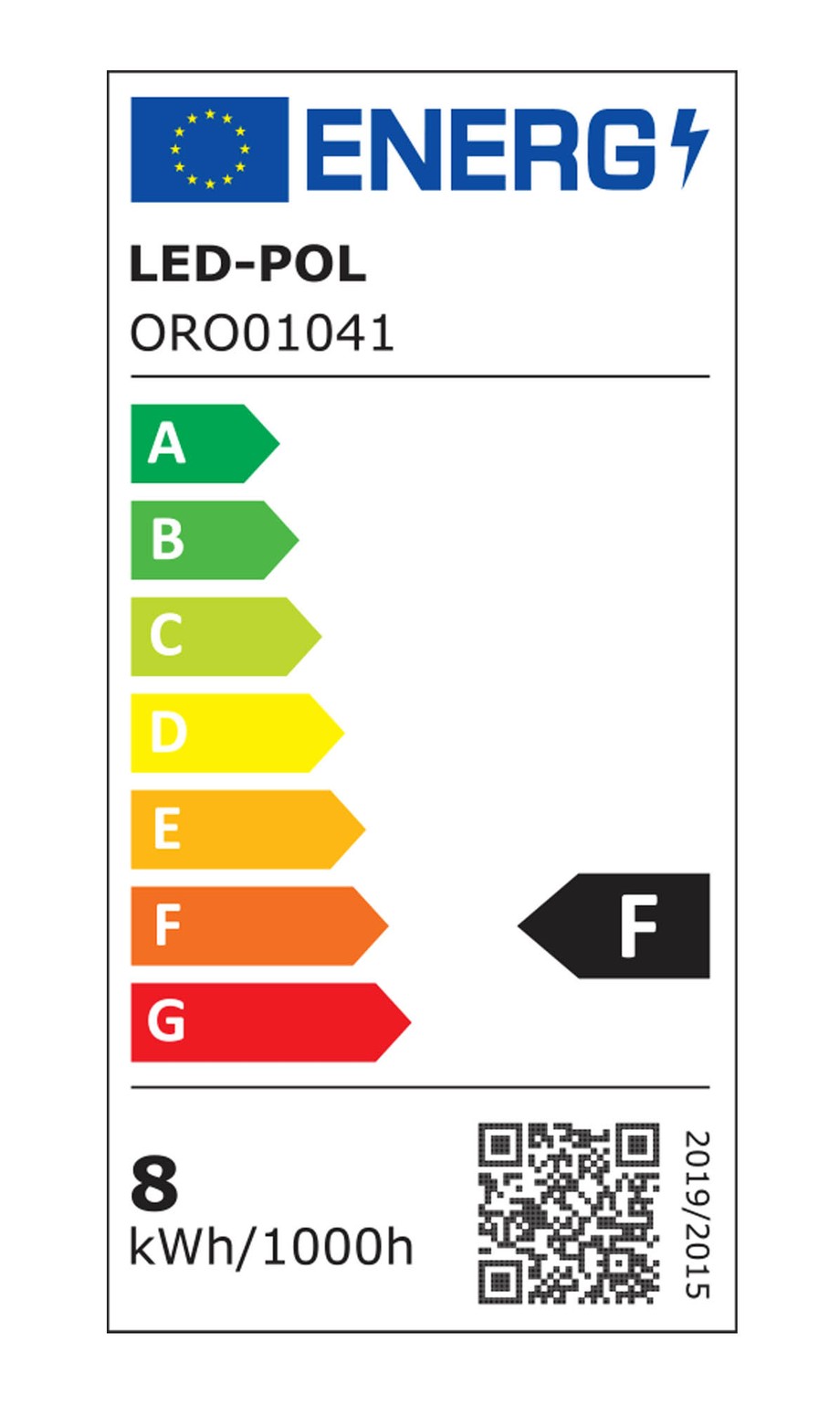 Żarówka LED GU10 8W barwa ciepła ORO-GU10-HERA-8W-II