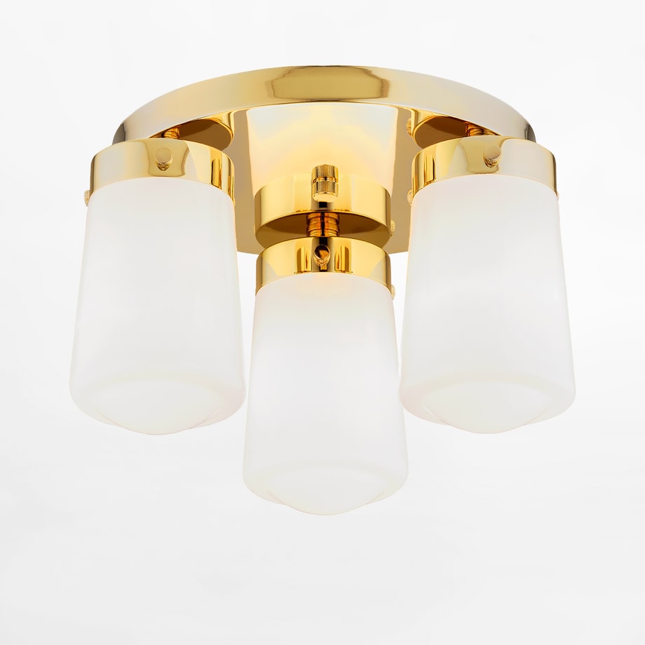 Lampa sufitowa mosiądz PASADENA 3