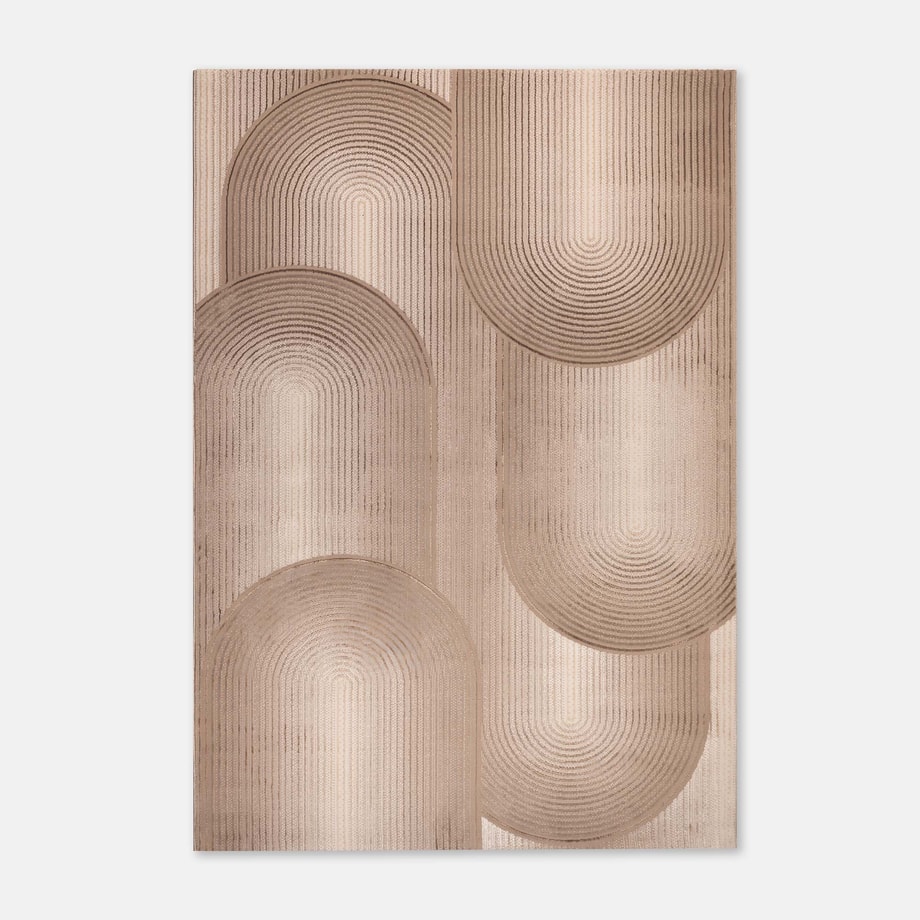 Dywan geometryczny beżowy 160x230 cm MIGUEL 