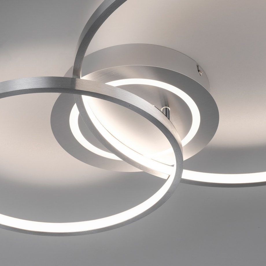 Lampa sufitowa LED 30W srebrna ASMINA