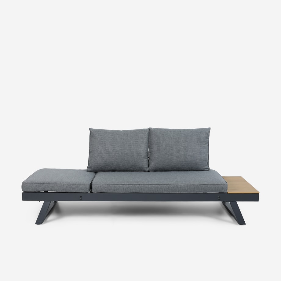 LUVANO sofa ogrodowa grafitowa