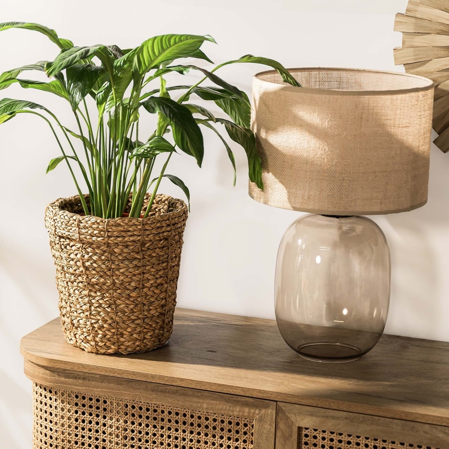 NEST NATURAL kosz pleciony naturalny jasny 25x25 cm