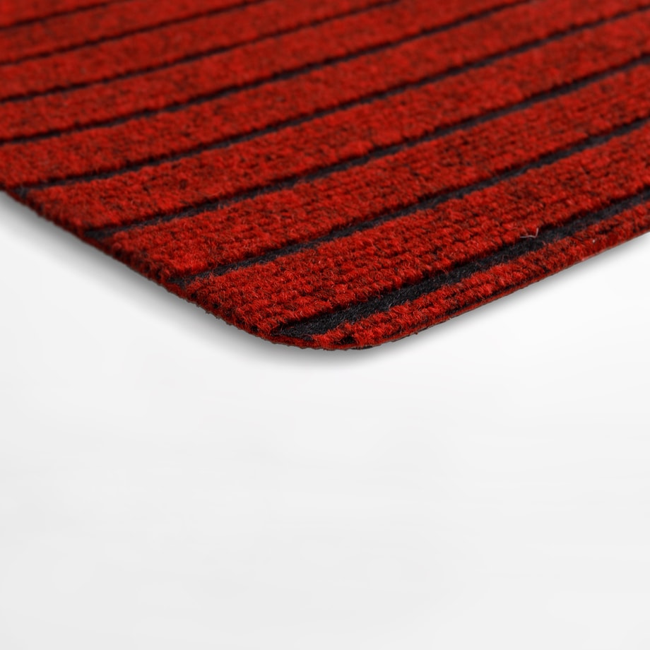 Wycieraczka do butów STRIPES, czerwona, 50x80 cm