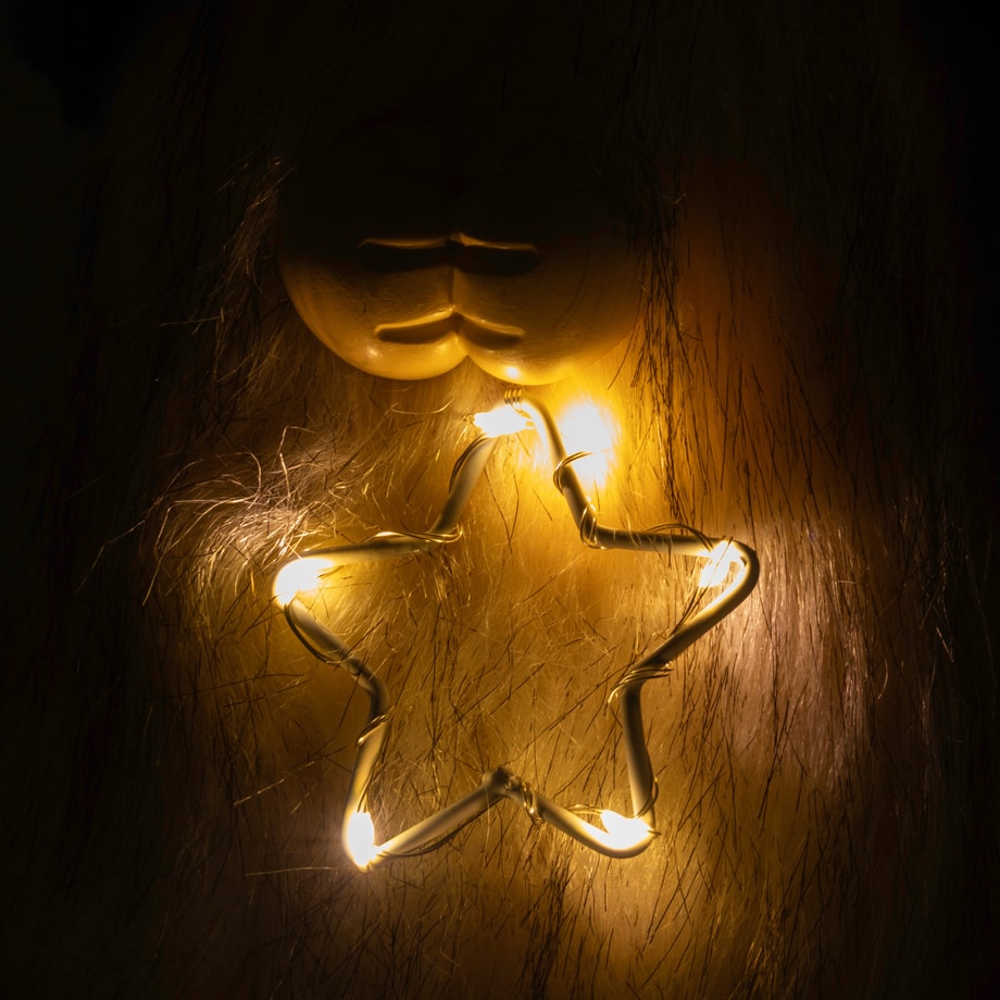 Dekoracja świąteczna LED SKRZAT zielony 31 cm