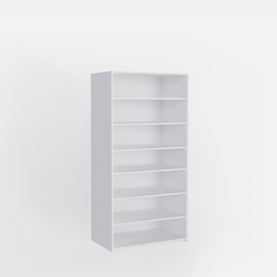 Szafa otwarta ADBOX z półkami biały 75x233,6x60 cm