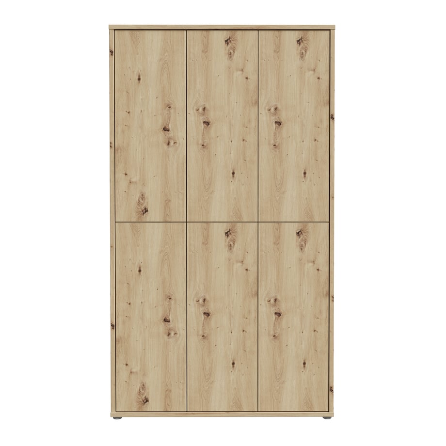 Szafa na buty 6-drzwiowa ALICE SPRINGS dąb artisan - Agata