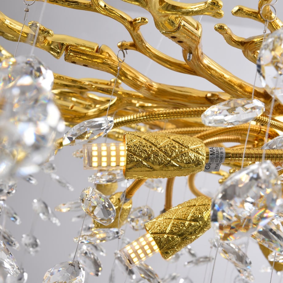 Lampa wisząca złota CINDY II - Agata