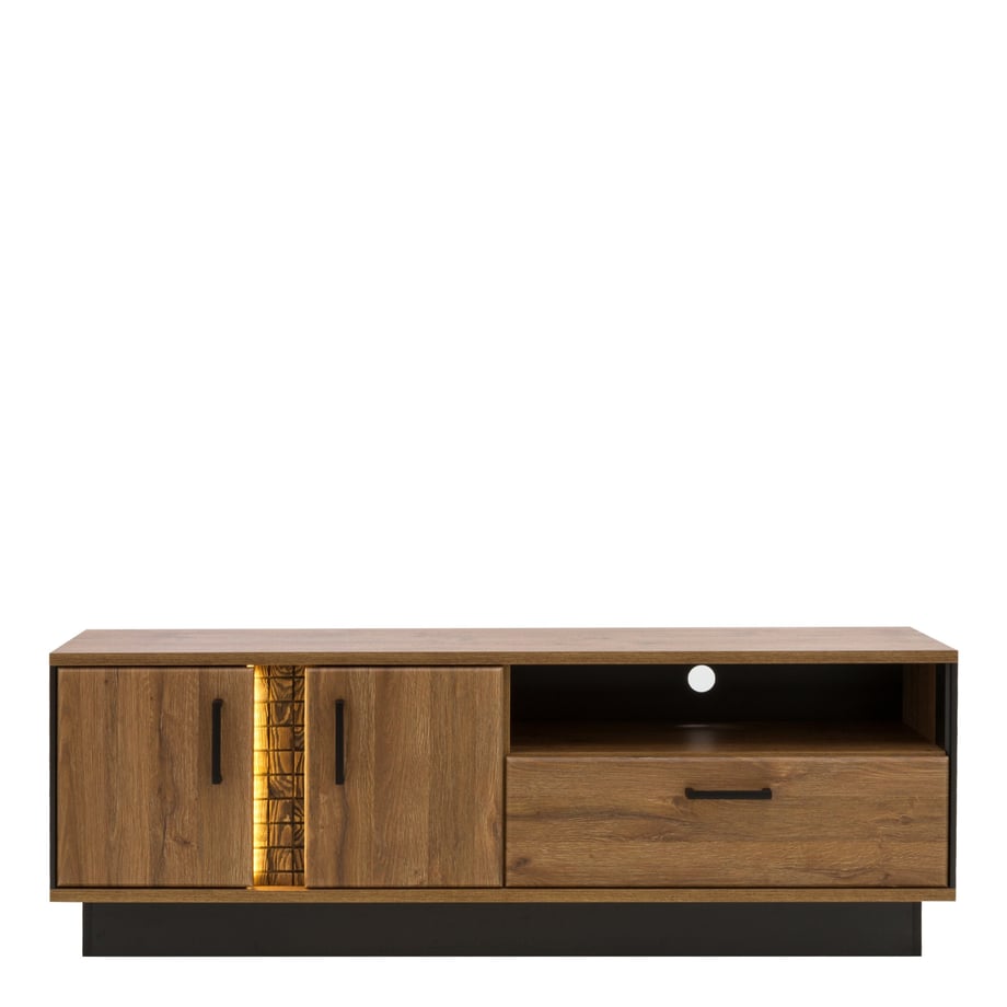 Szafka RTV DORIAN DN1 2D1S z oświetleniem - Agata