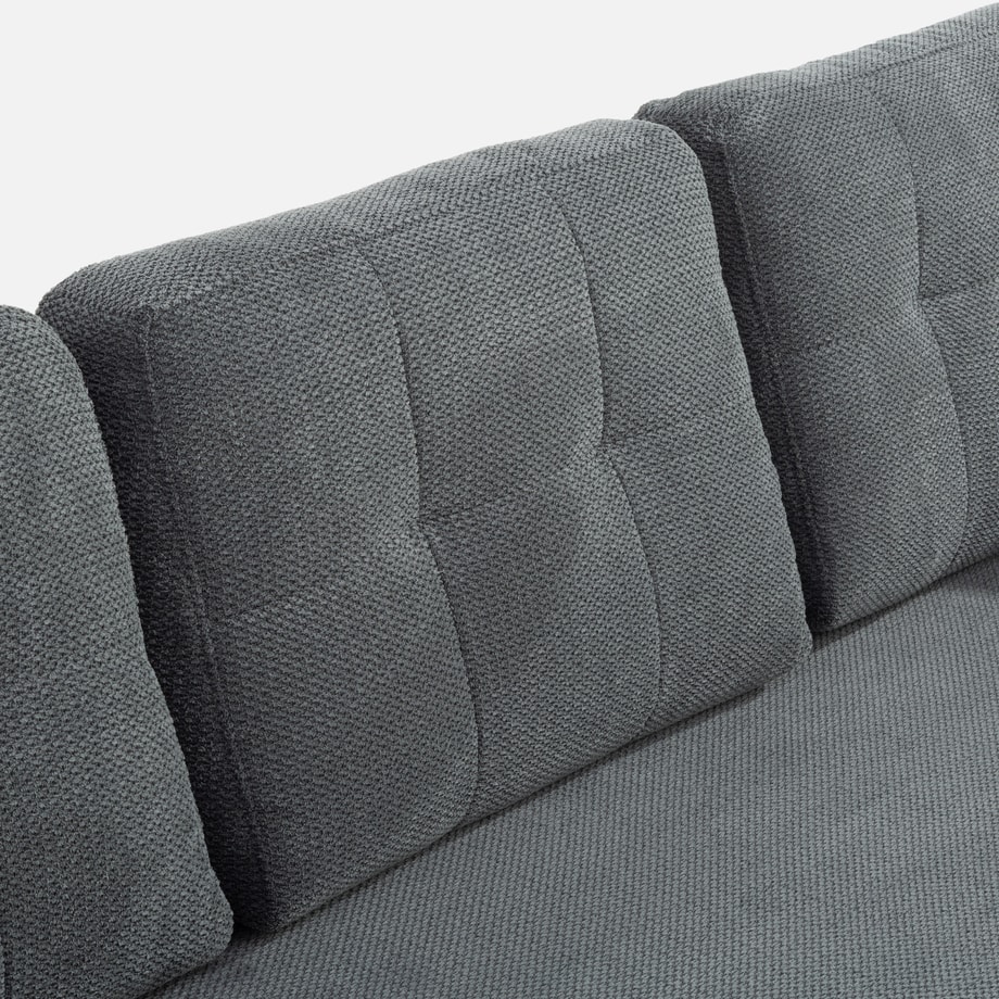 Sofa rozkładana szara AURA - 12