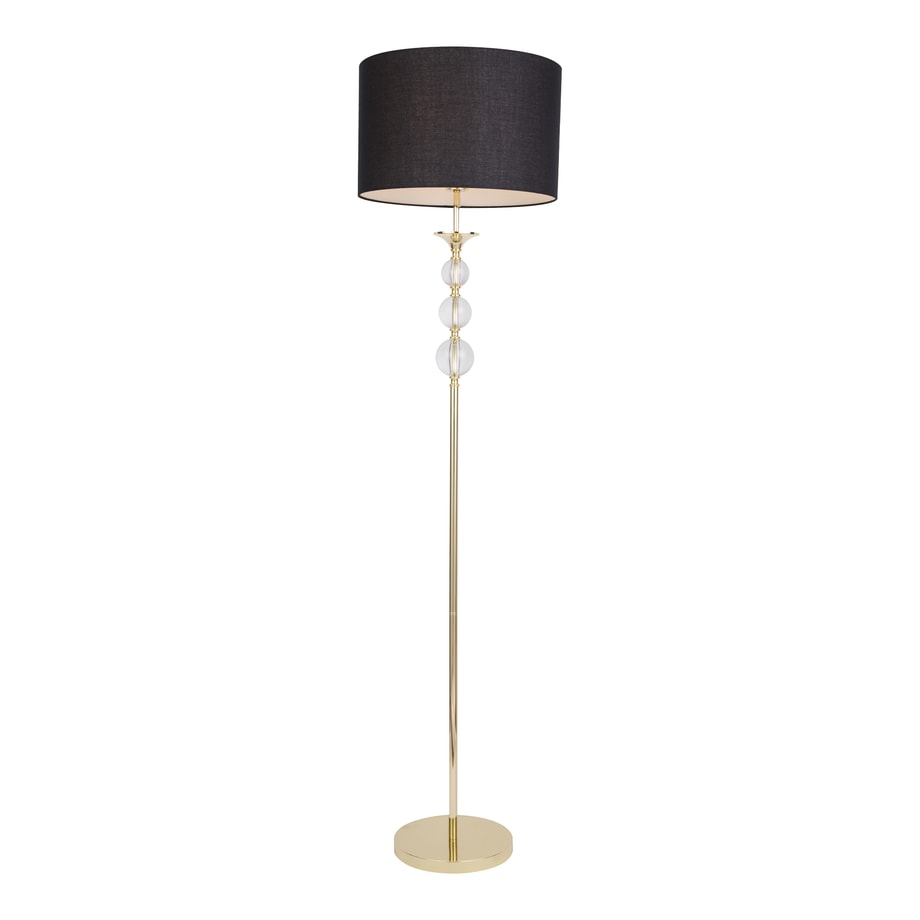 Lampa podłogowa czarno-złota REA II - 1