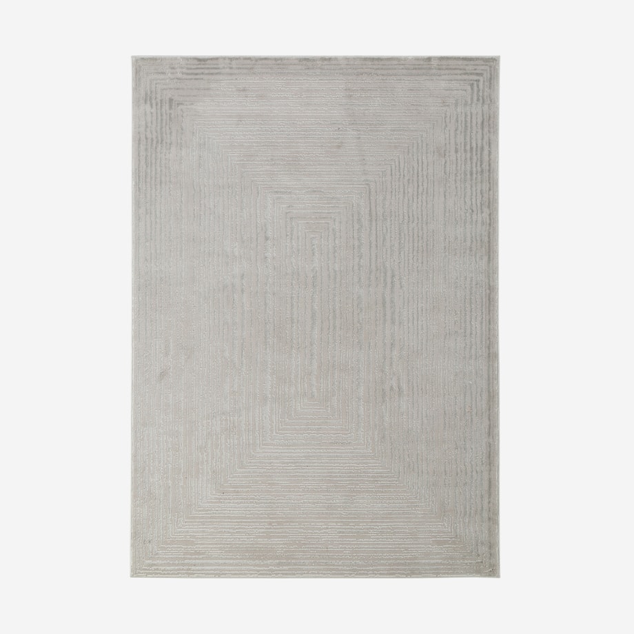 Dywan geometryczny BUTIQUE, szary, 120x170 cm - 1