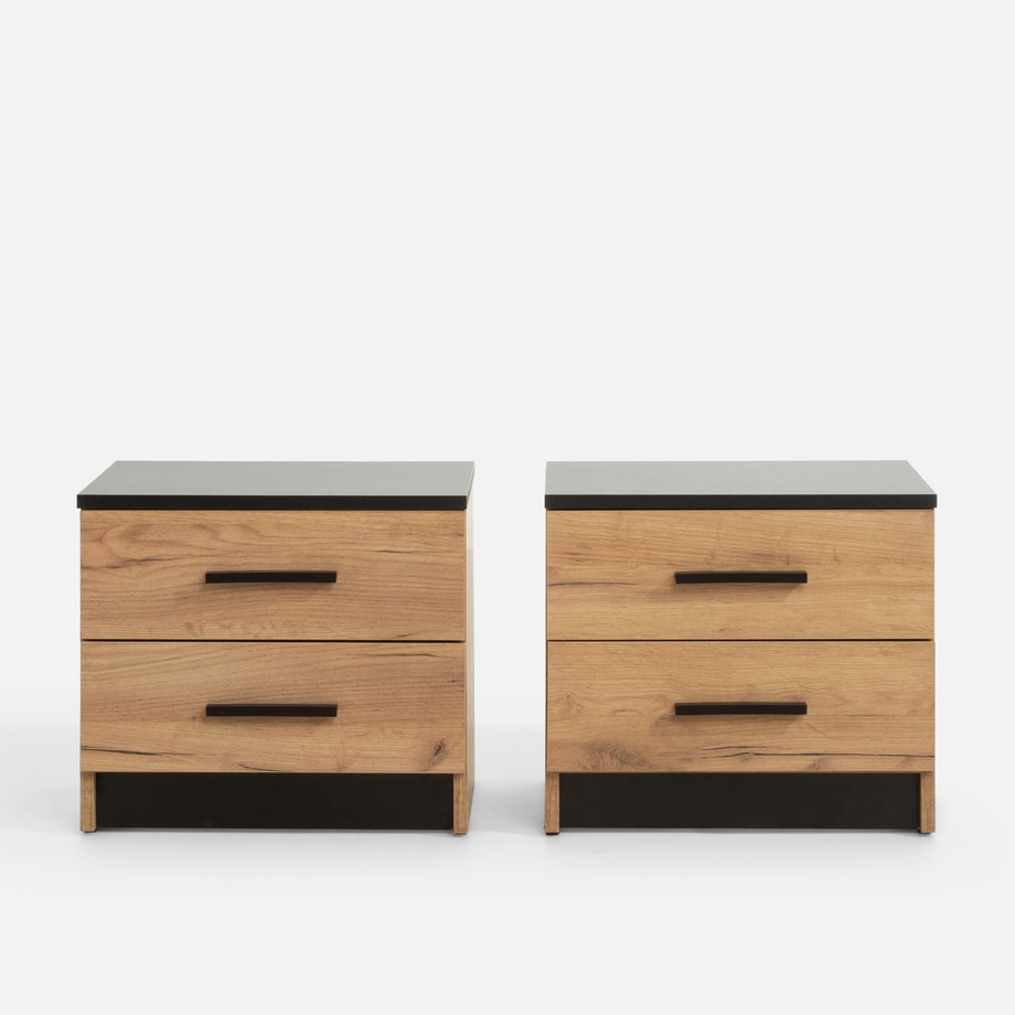 Komplet 2 szafek nocnych z szufladami MALI - 1