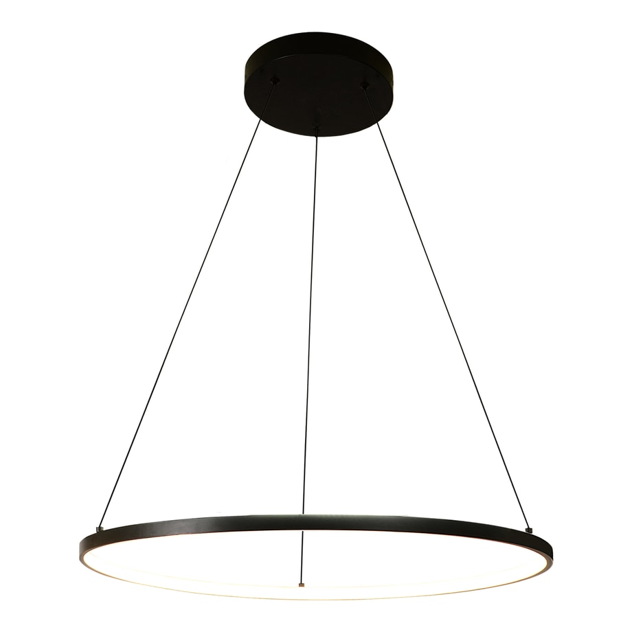 Lampa wisząca LED pierścieniowa czarna HORIK 60 cm - 1