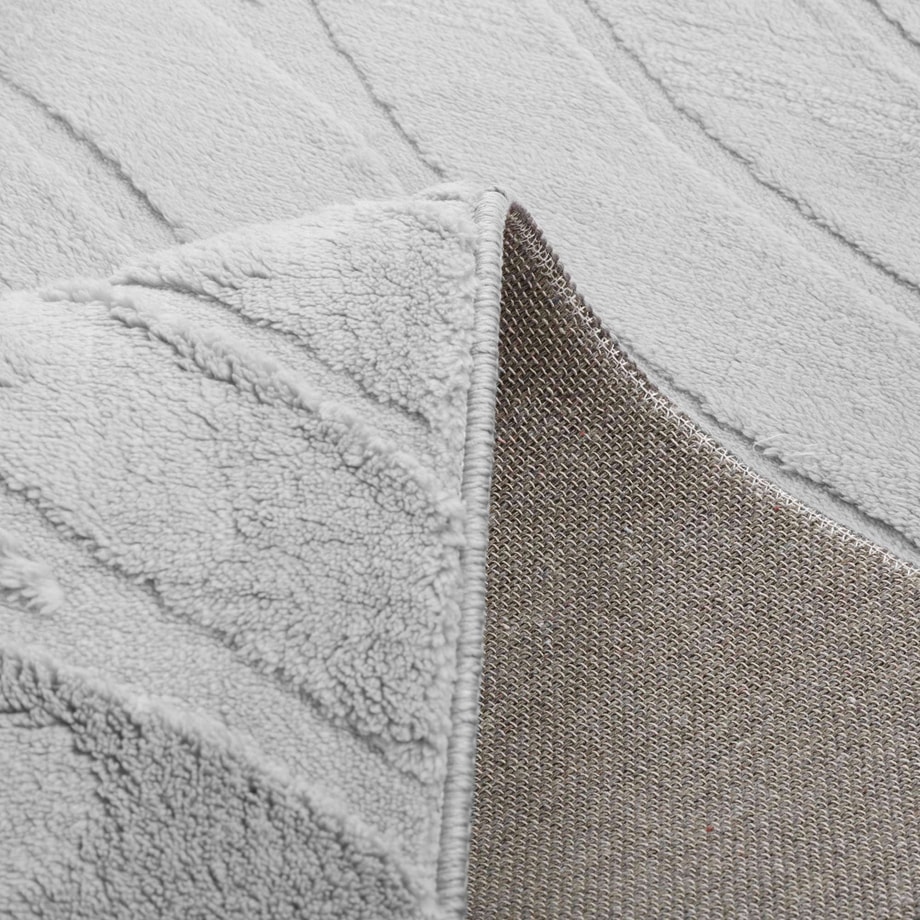 Dywan geometryczny PORTO, srebrny, 160x230 cm - 3