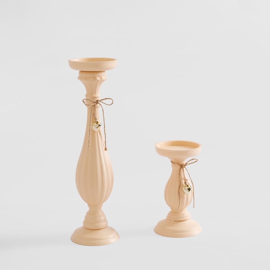 Świecznik vintage na jedną świecę 20 cm - 5