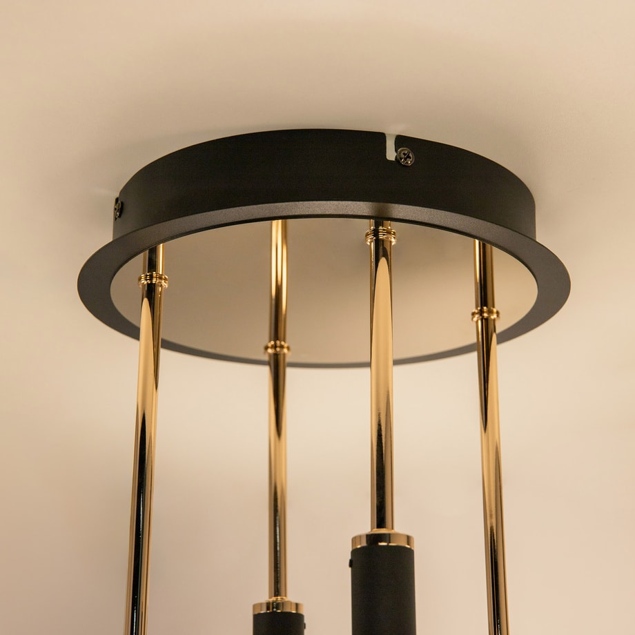Lampa sufitowa LED LARA czarno-złota - 5