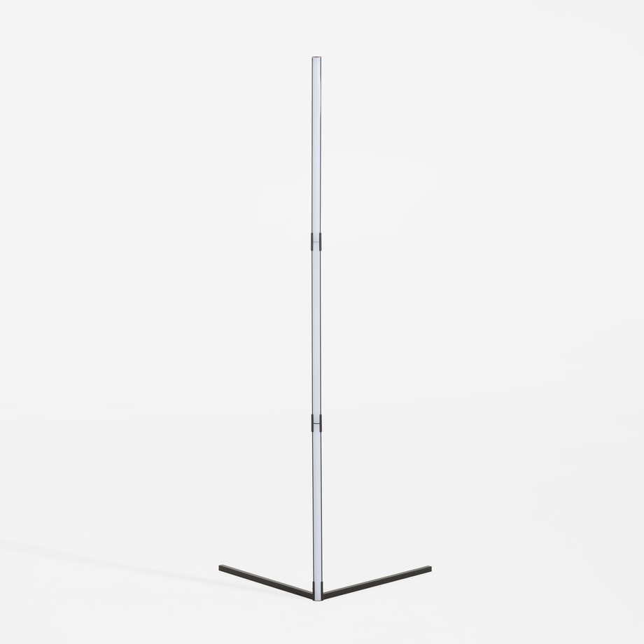Lampa podłogowa LED RGB muzyczna czarna z pilotem - 1