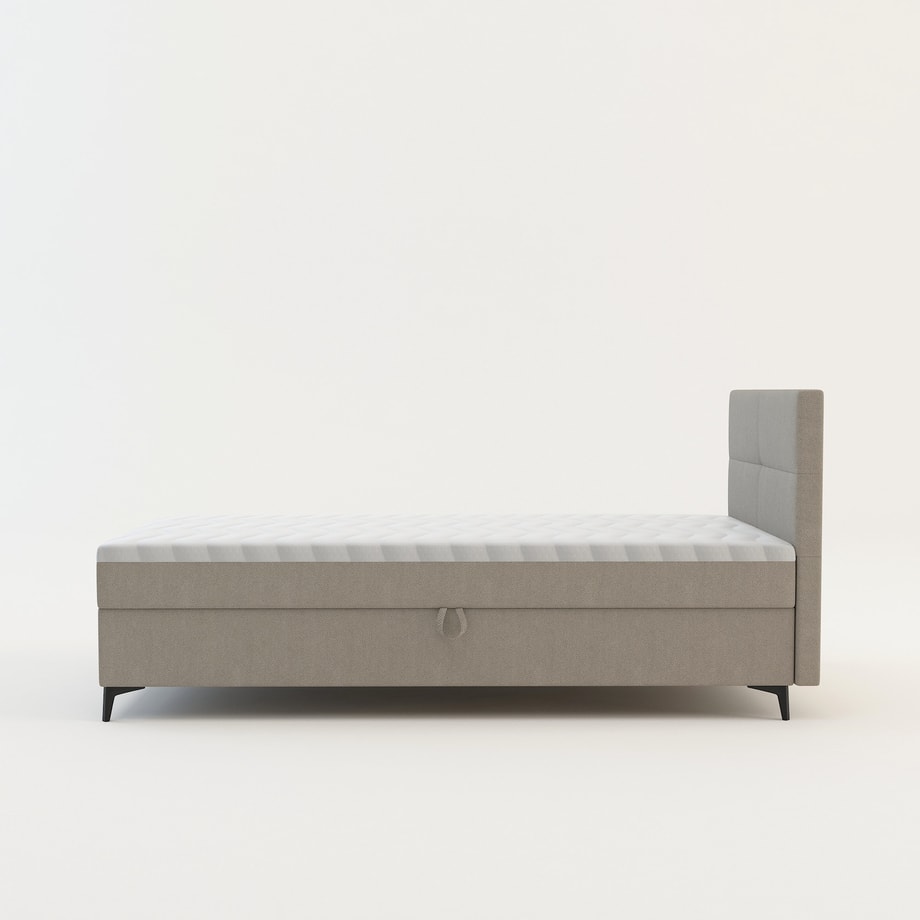 Łóżko kontynentalne beżowe MARY 90x200 cm - 3