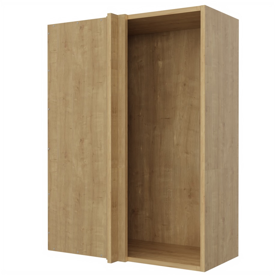 Korpus wiszący narożny QUBIK 75x98,5 dębowy - 1