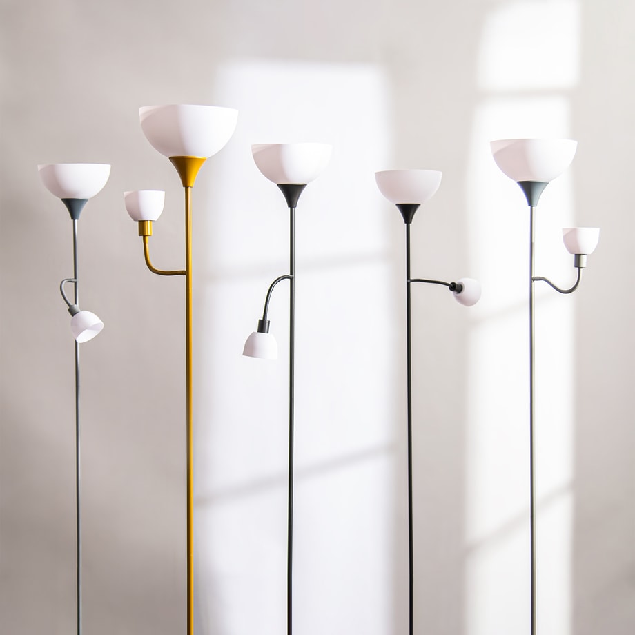 Lampa podłogowa srebrna PESO - 3
