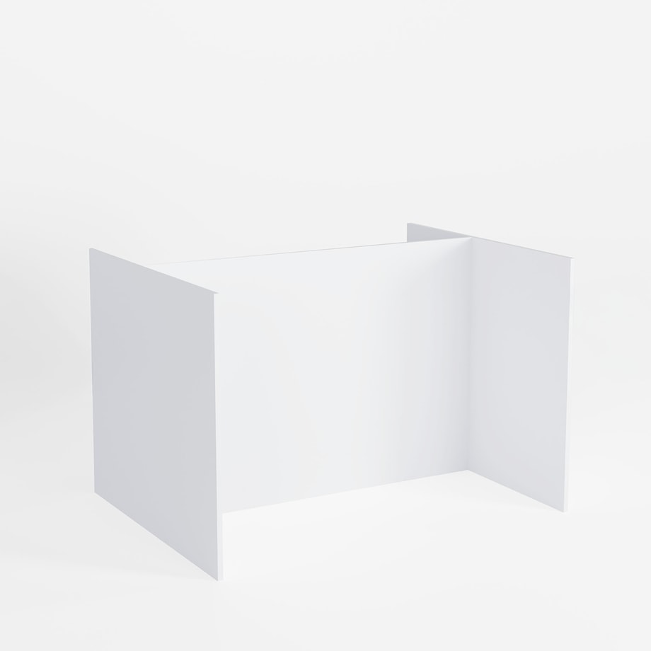 Formatki do wyspy kuchennej 123,2x93,8x82 białe SALVINA - 1