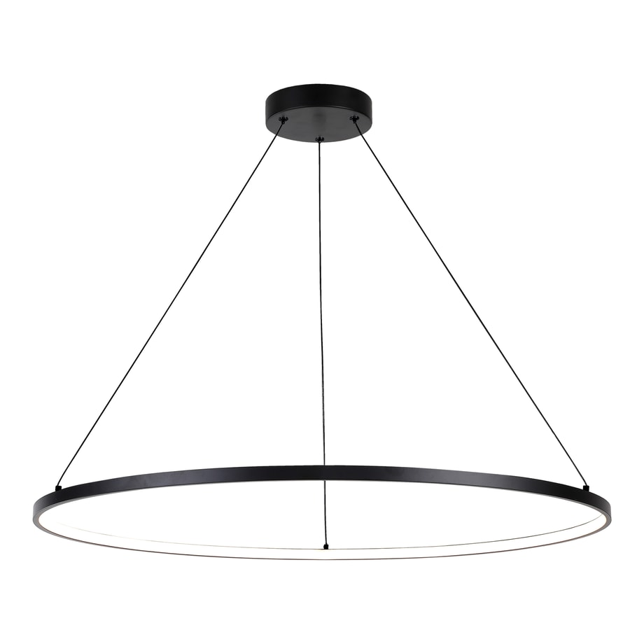 Lampa wisząca LED pierścieniowa czarna HORIK 90 cm - 1