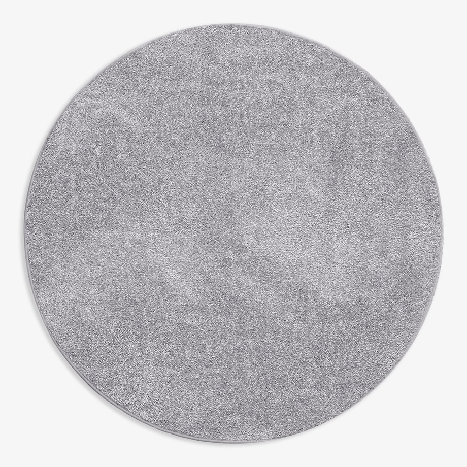 Dywan okrągły jasnoszary CLEVER 130 cm - 1