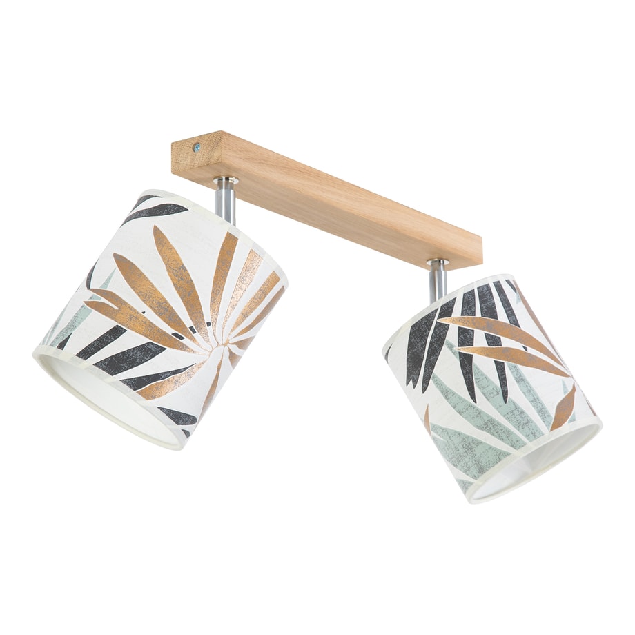 Lampa sufitowa listwa 2-punktowa abażur w liście LUGANO - 1