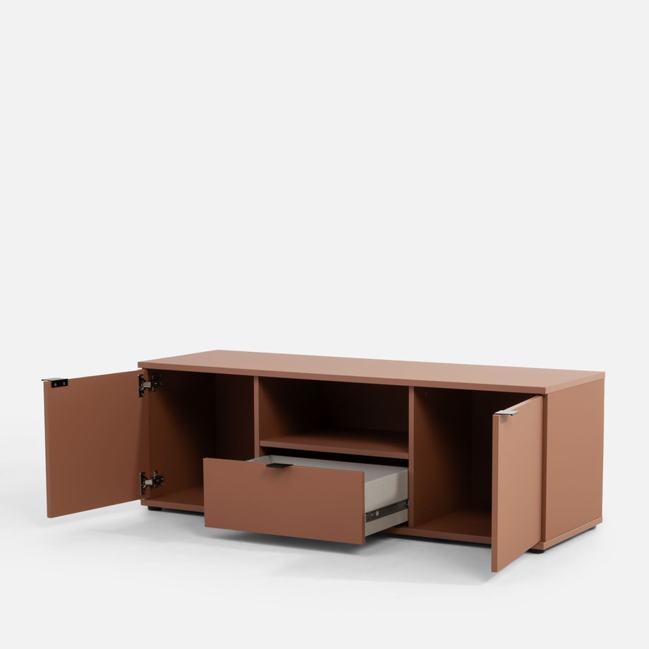 Szafka RTV GANYMEDE terracotta - 2